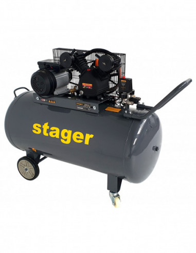 Compresor aer 250L Stager HMV0.25/250, 8bar, 324L/min, monofazat